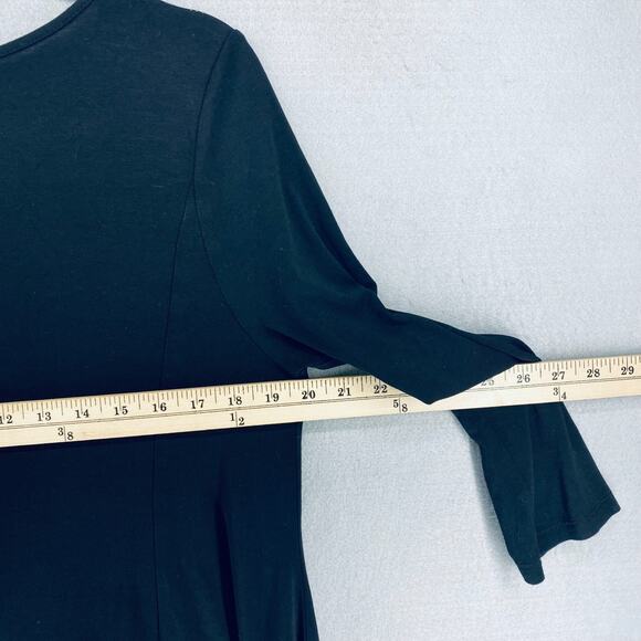 Vintage Y2K Whimsygoth Top Womens M Black Floral Fairycore Cottage Boho - Picture 8 of 11